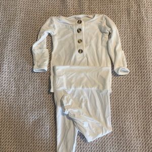 White newborn set from Lou Lou and company